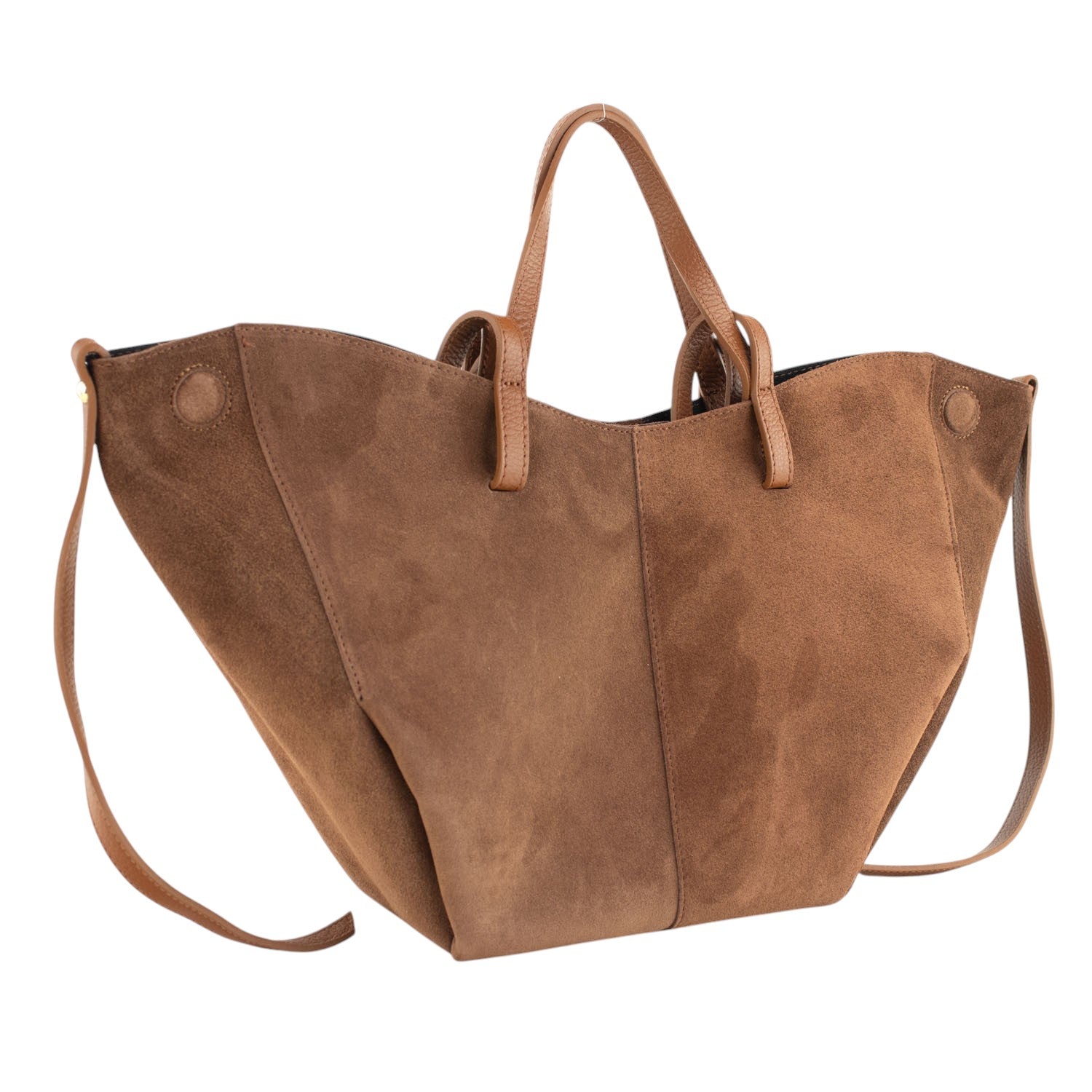 Bolso shopper Piel Pregato Venetto Camel asa soft - KimondoShop