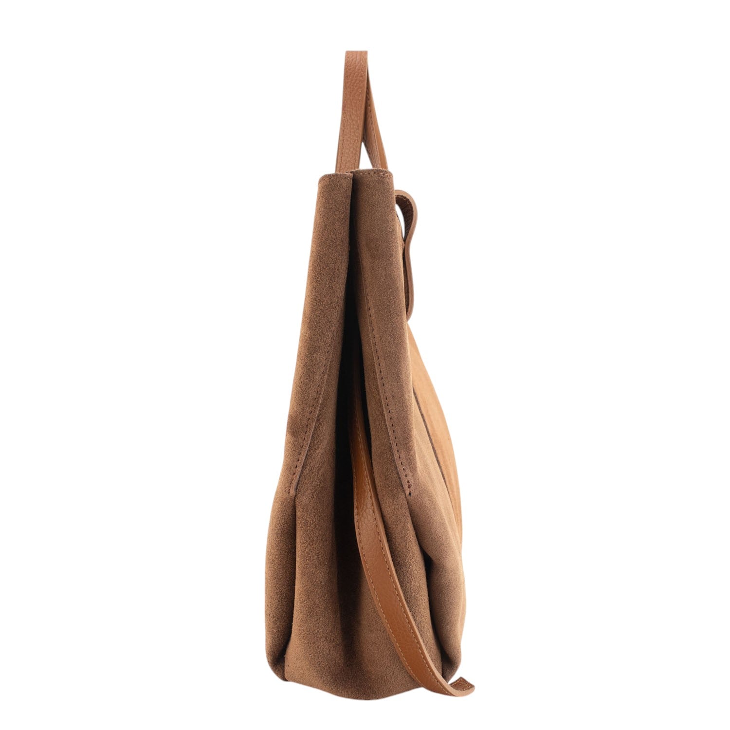 Bolso shopper Piel Pregato Venetto Camel asa soft - KimondoShop