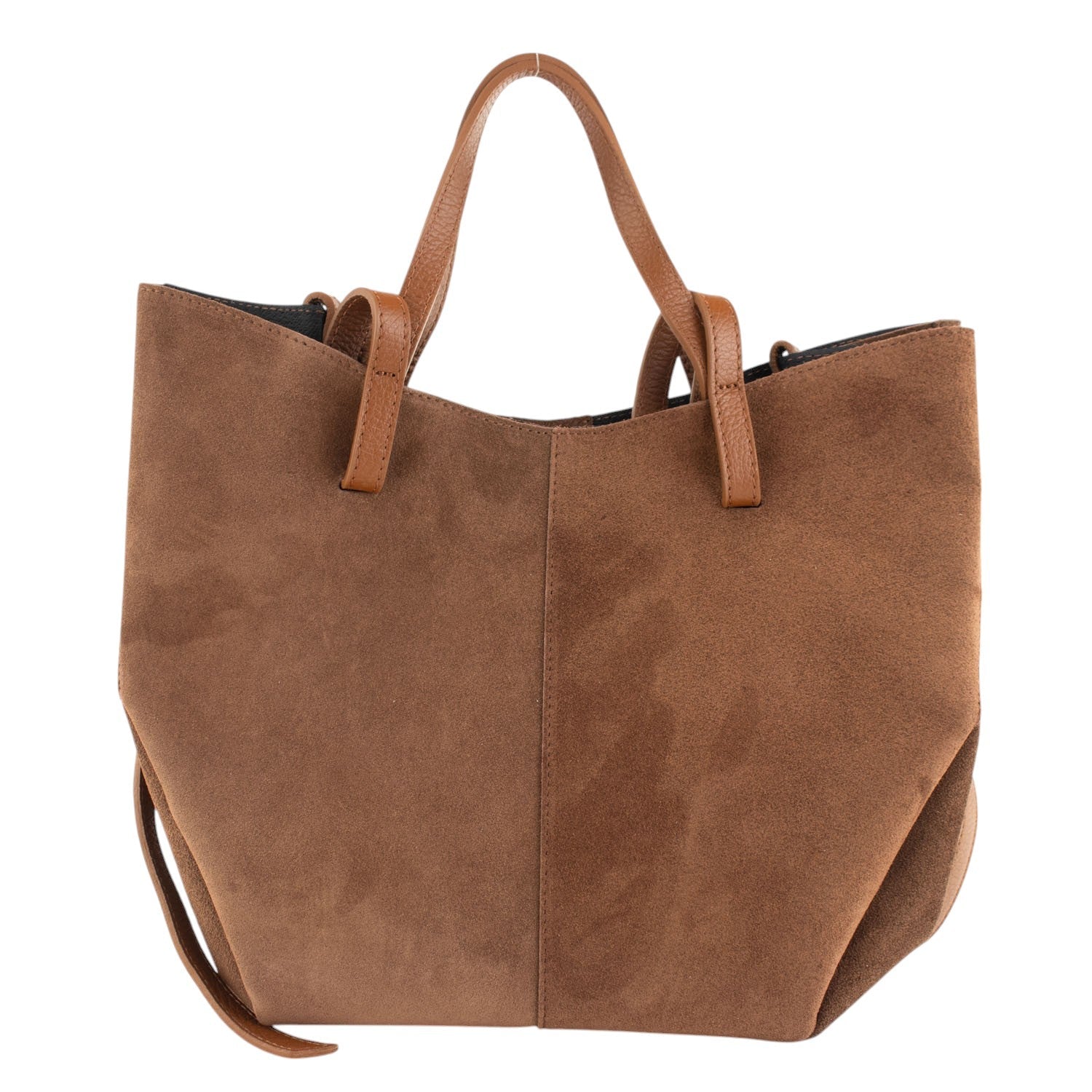 Bolso shopper Piel Pregato Venetto Camel asa soft - KimondoShop