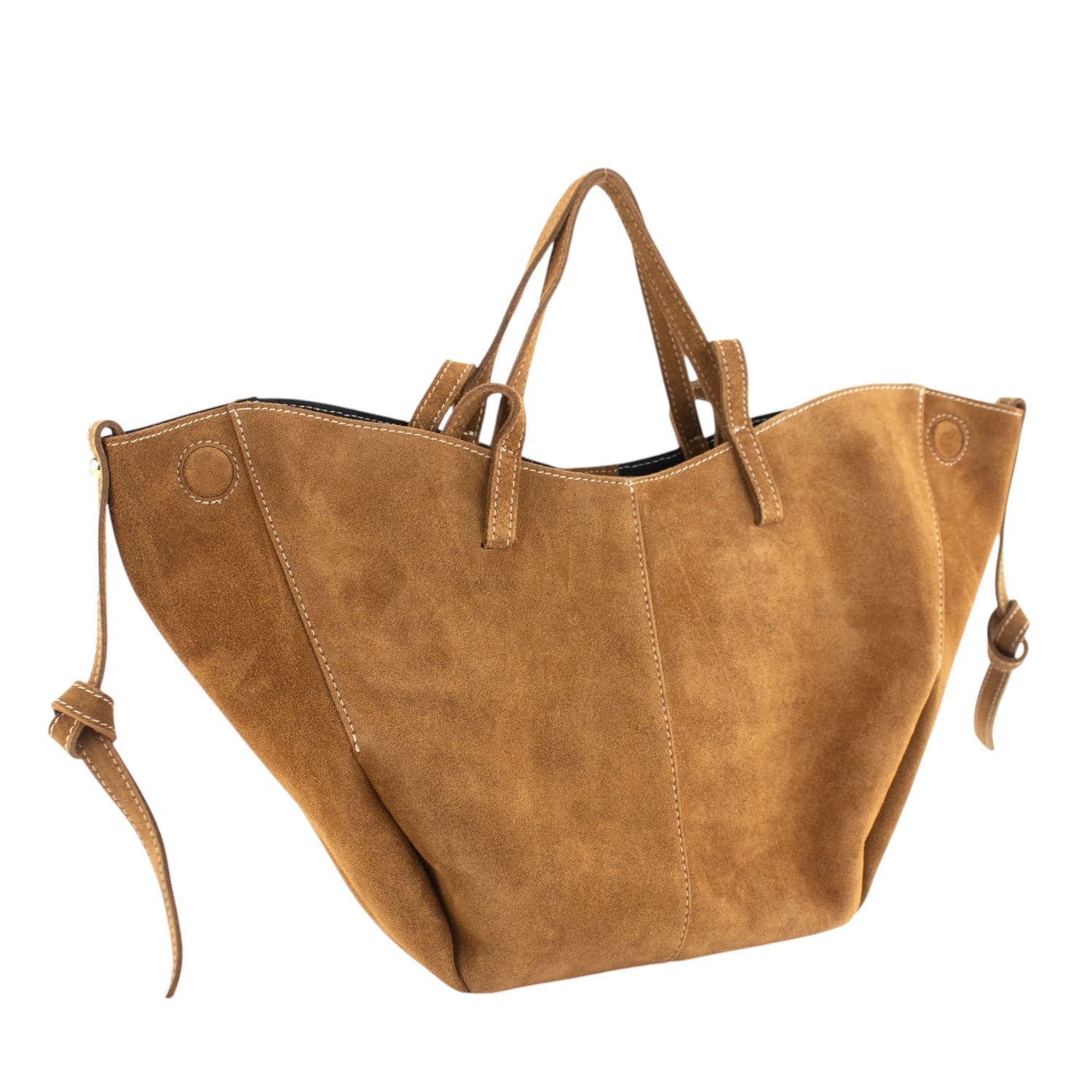 Bolso shopper Piel Pregato Venetto Camel claro - KimondoShop