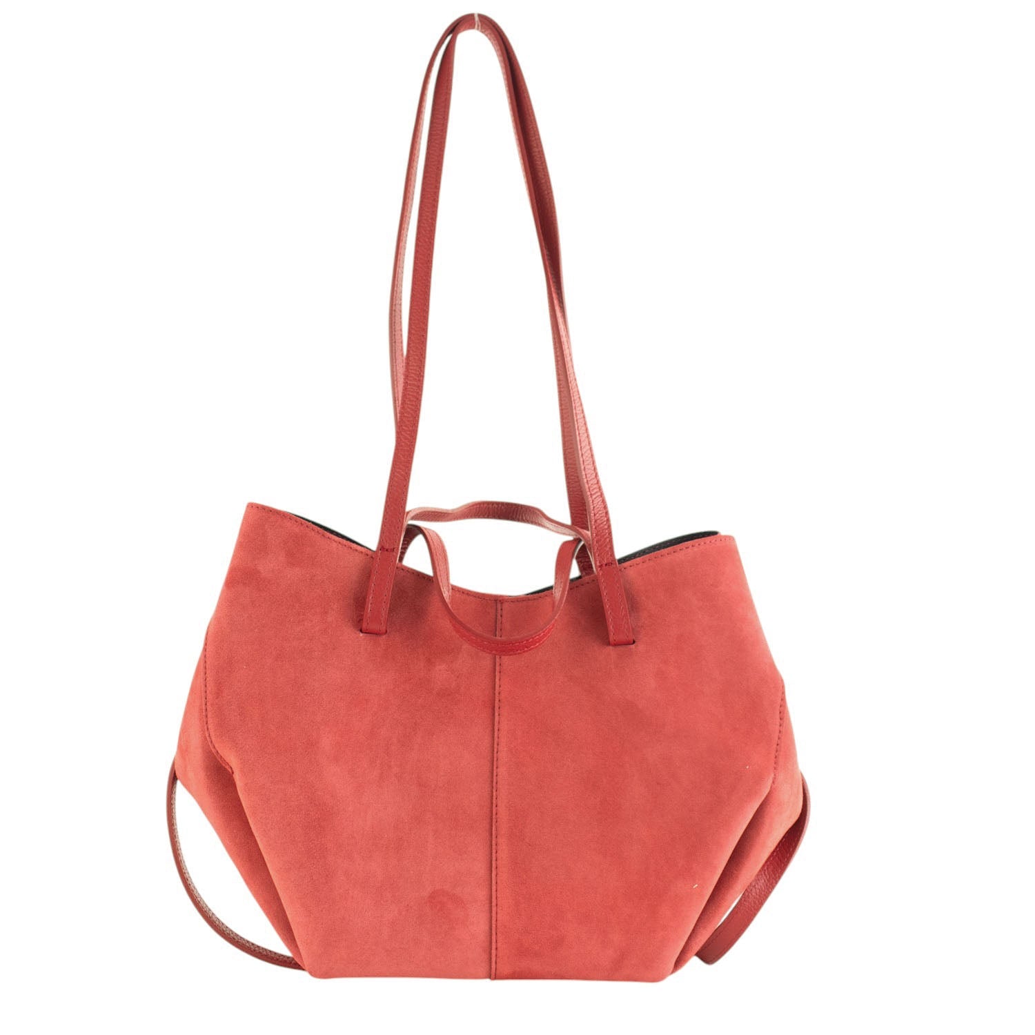 Bolso shopper Piel Pregato Venetto Coral - KimondoShop