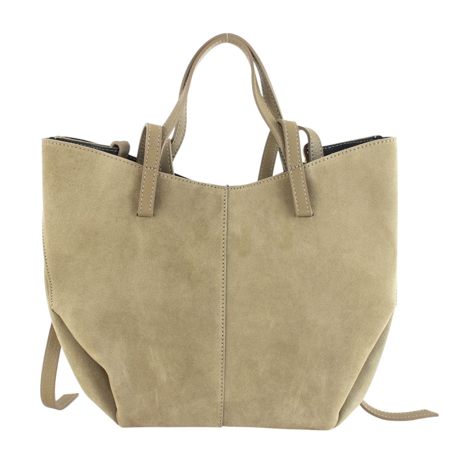 Bolso shopper Piel Pregato Venetto Taupe claro - KimondoShop