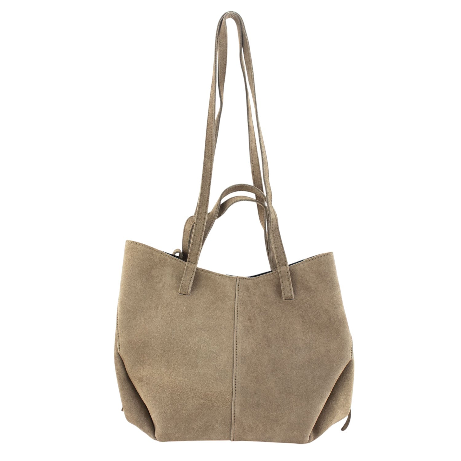 Bolso shopper Piel Pregato Venetto Taupe medio - KimondoShop