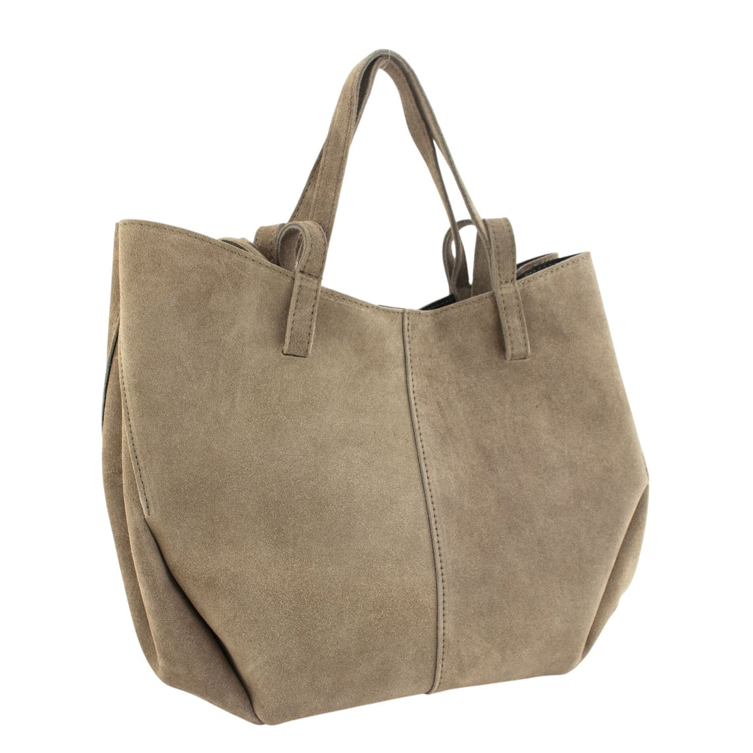 Bolso shopper Piel Pregato Venetto Taupe medio - KimondoShop