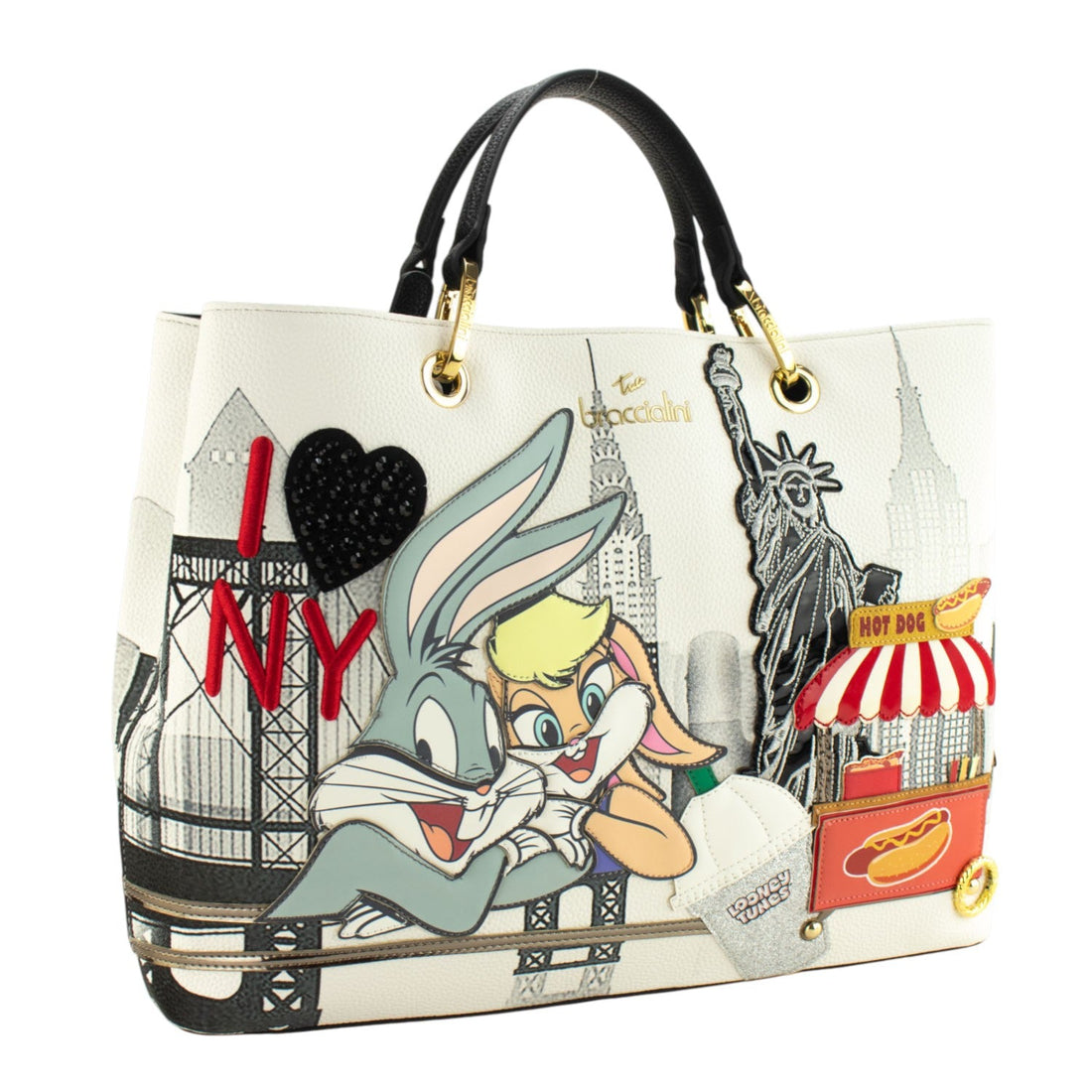 Bolso tote Braccialini Looney Tunes Bugs Bunny & Lola Bunny - New York - KimondoShop