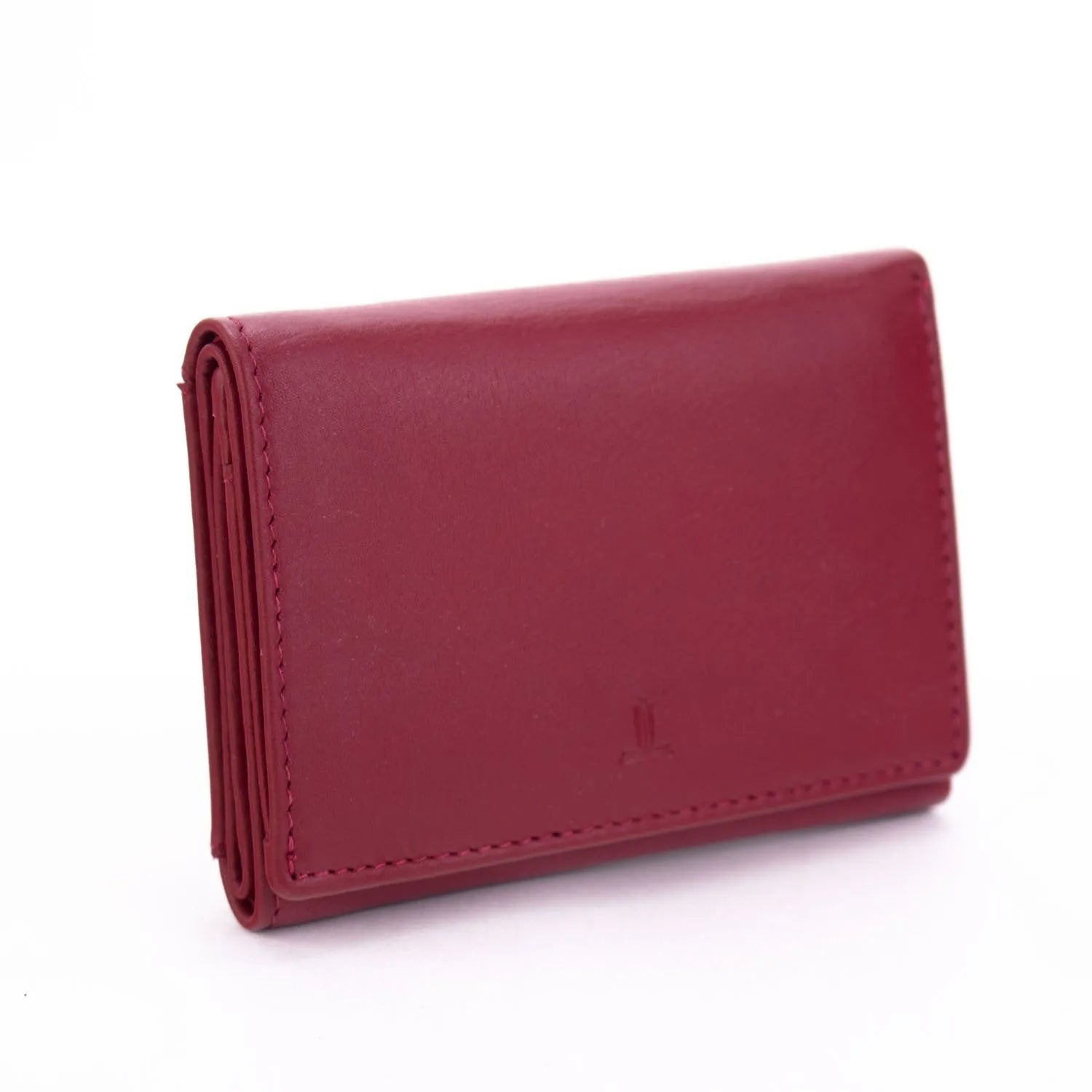 Cartera compacta Piel Basics JL Piel hombre Rojo - KimondoShop