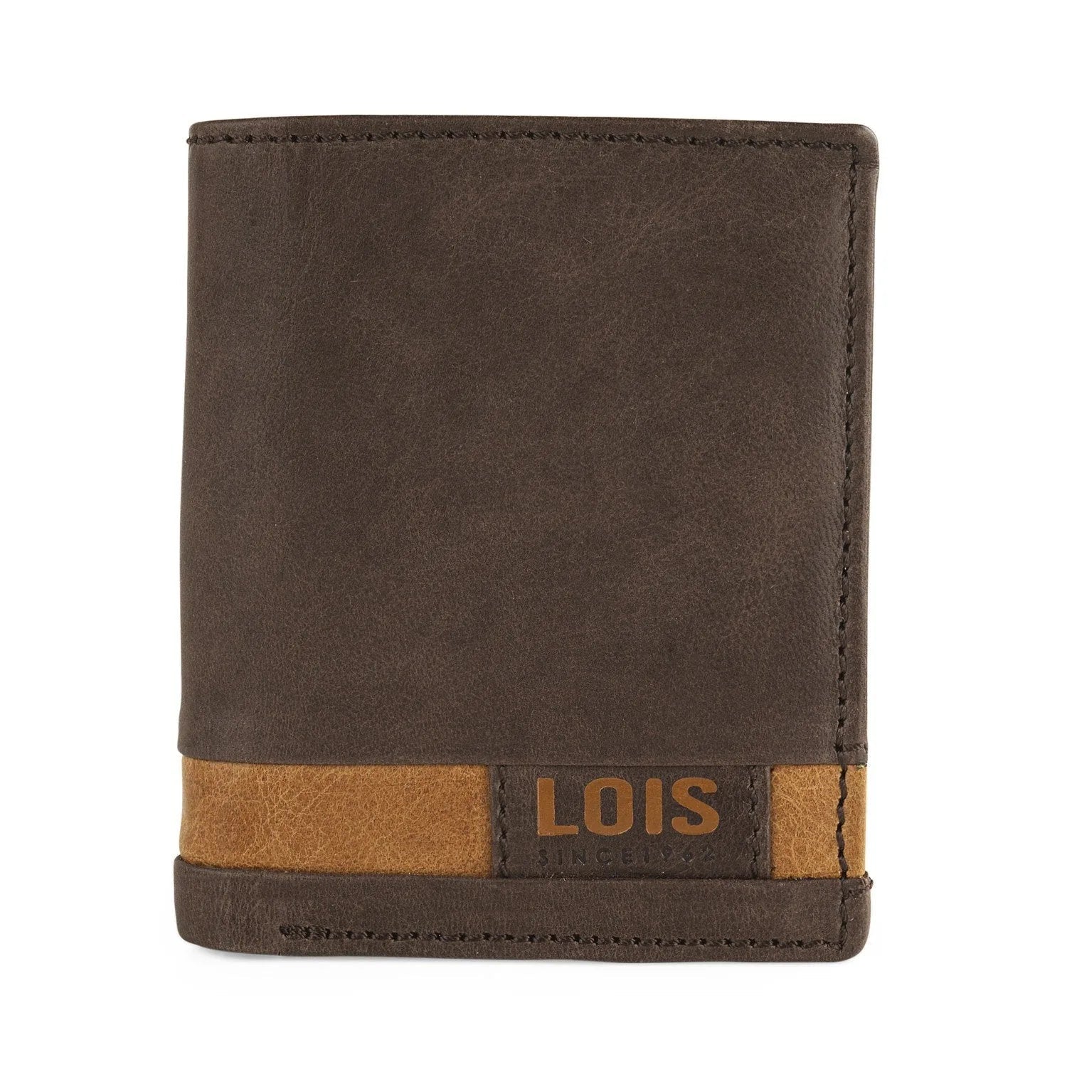 Cartera de piel hombre vertical Lois Dayton - KimondoShop