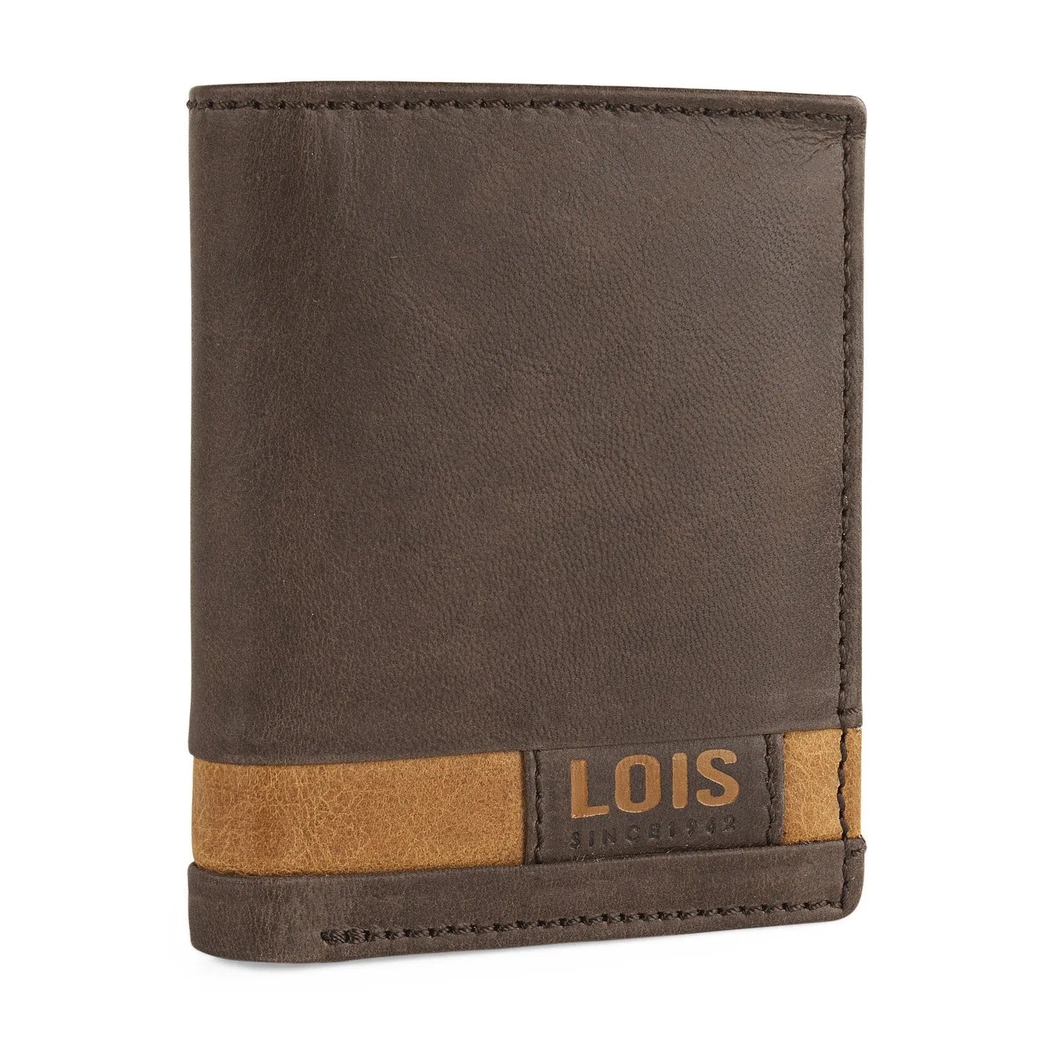 Cartera de piel hombre vertical Lois Dayton - KimondoShop