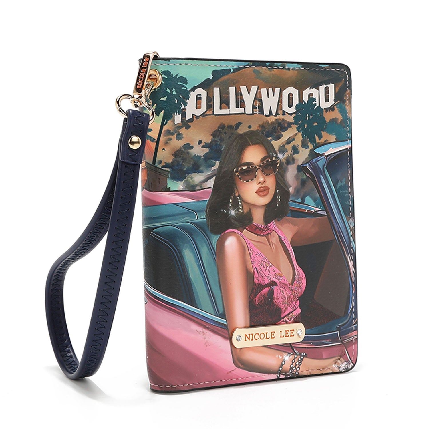 Cartera porta pasaporte RFID Nicole Lee Hollywood Drive - KimondoShop