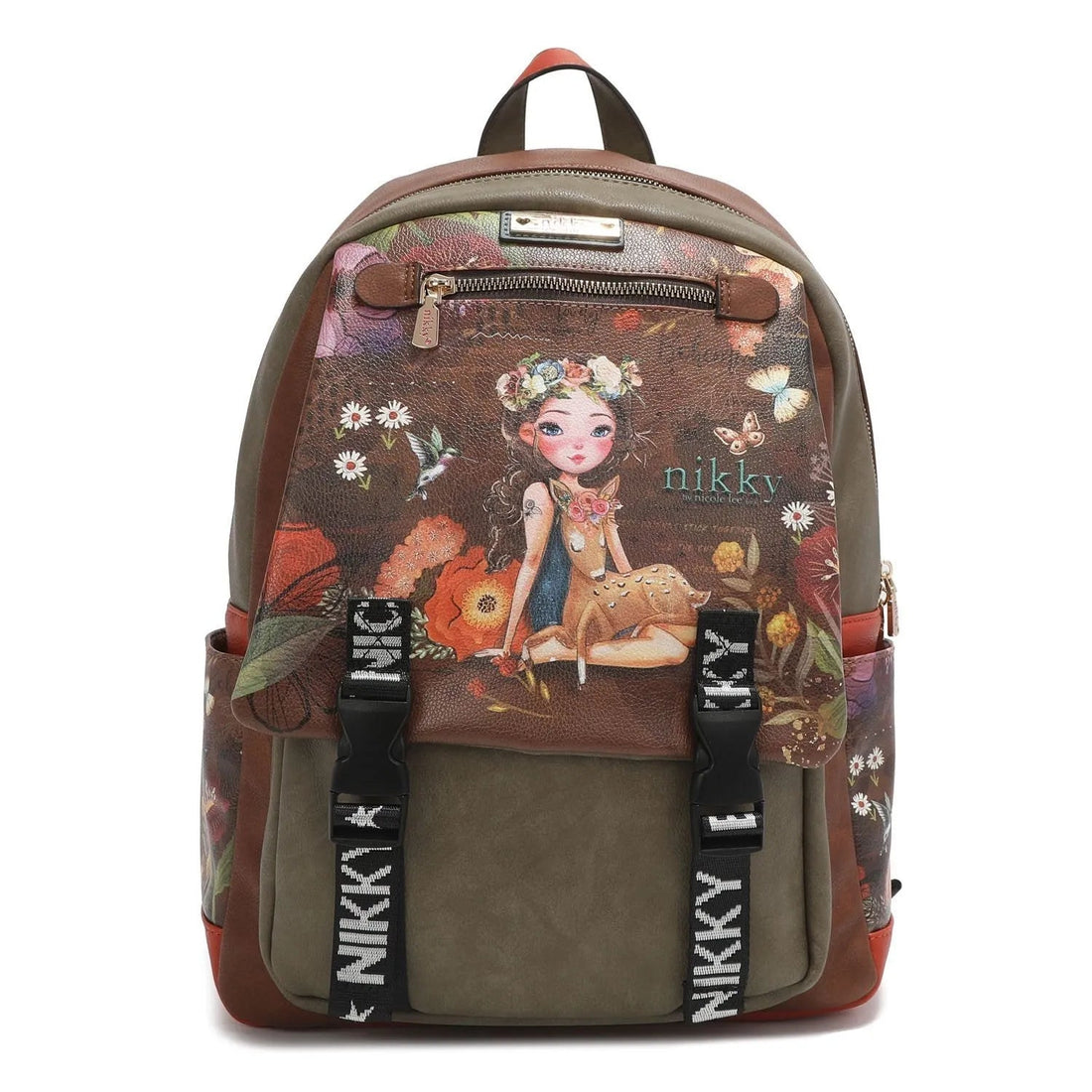 Mochila con solapa broche Nikky Amor de Fantasía - KimondoShop