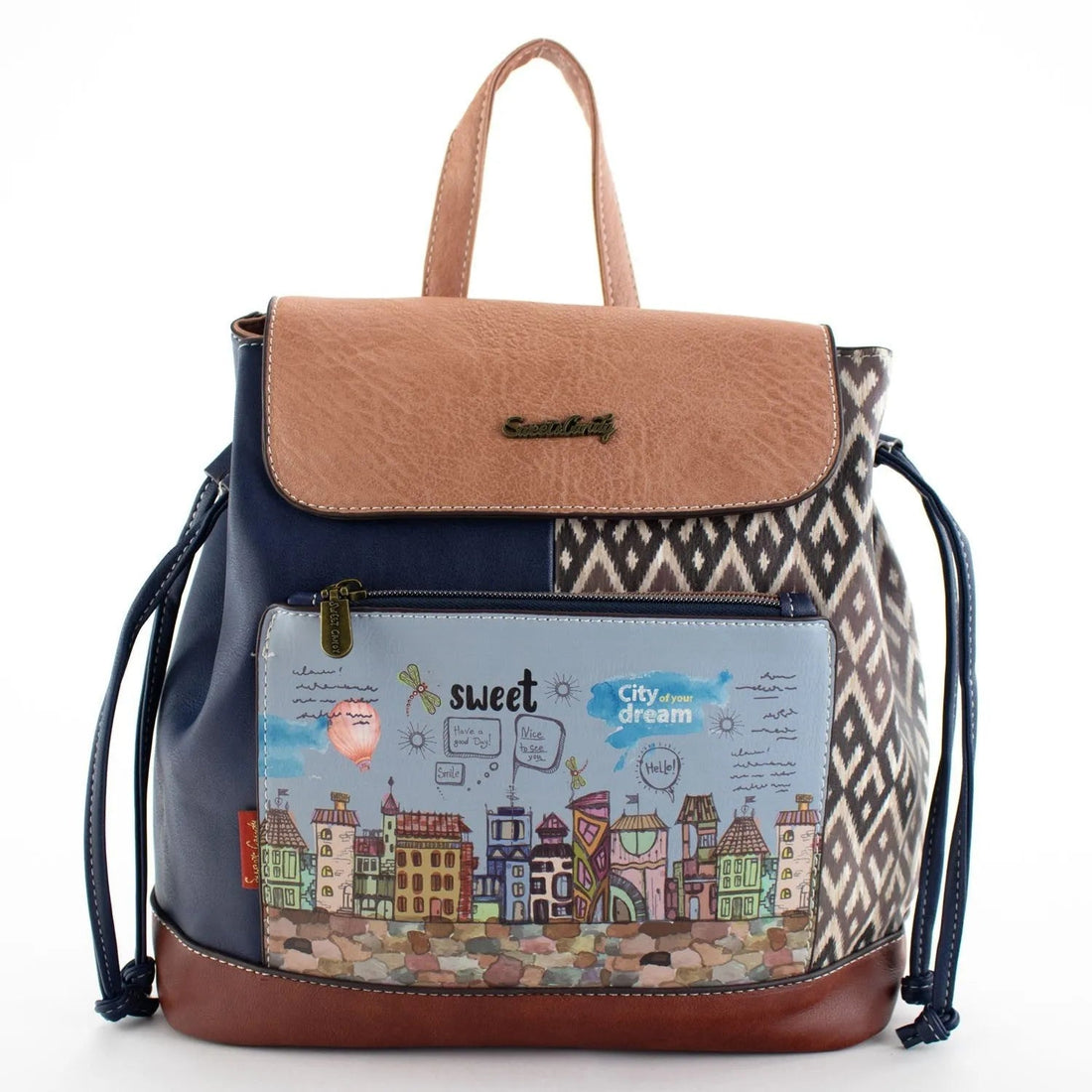 Mochila con solapa cuadrada Sweet Candy Essential - KimondoShop