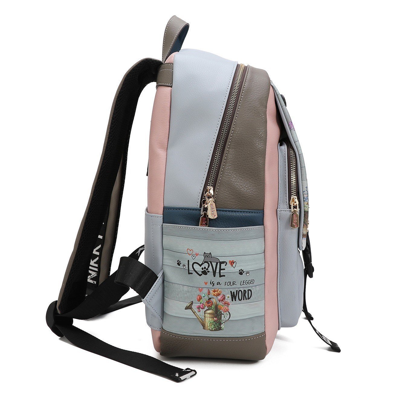 Mochila con solapa mediana Nikky One Happy Family - KimondoShop