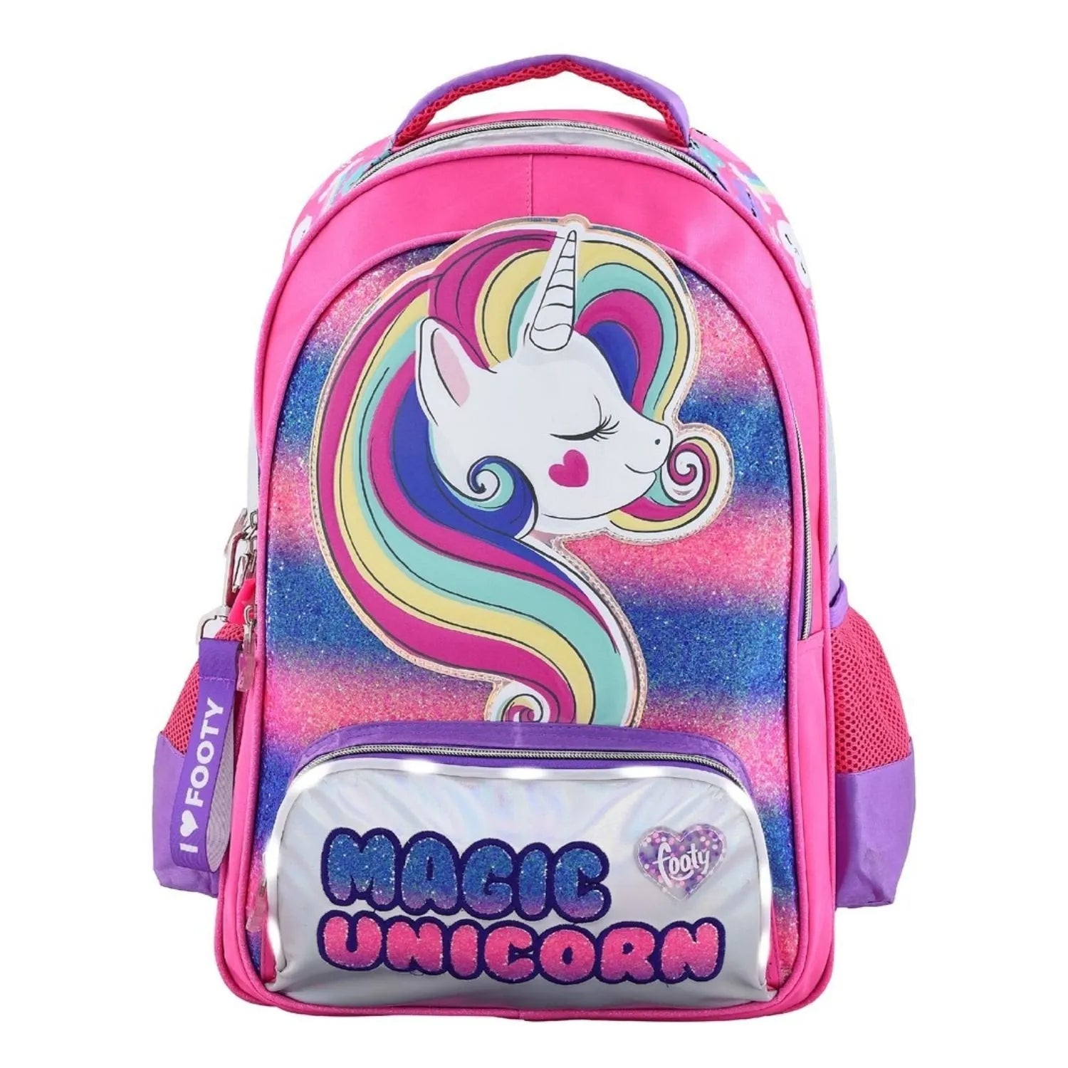 Mochila Footy Magic Unicorn Malva con Luz Led - KimondoShop