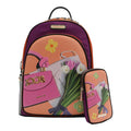 Mochila grande Nicole Lee Violet Blossom - KimondoShop