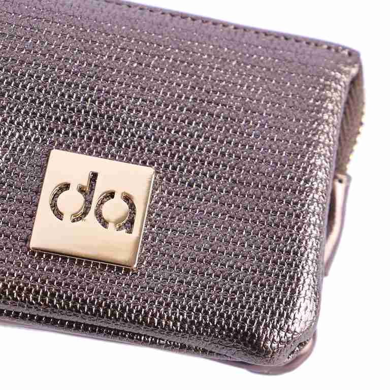 Monedero Don Algodon Metallic Marrón - KimondoShop