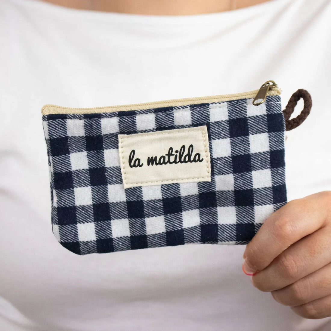 Monedero La Matilda Vichy Azul marino - KimondoShop