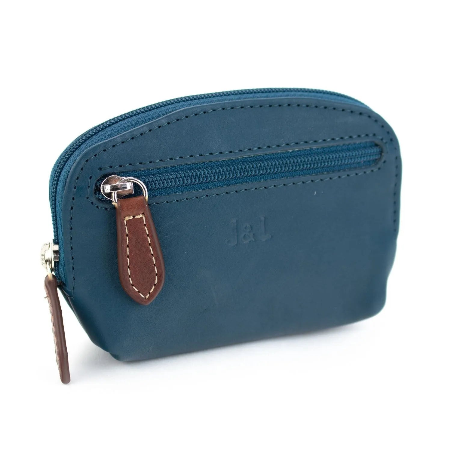 Monedero Piel Basics JL Piel Brida Azul - KimondoShop