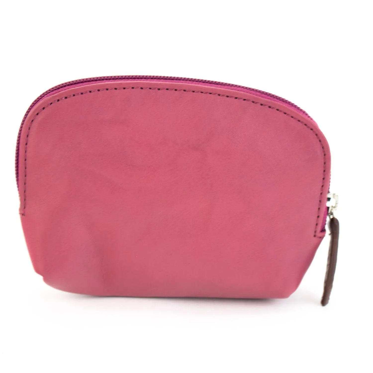 Monedero Piel Basics JL Piel Brida Rosa - KimondoShop