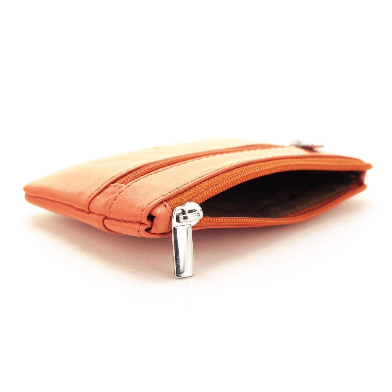 Monedero Piel Basics JL Piel Naranja - KimondoShop