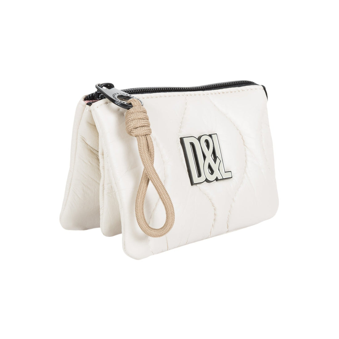 Monedero triple Devota & Lomba Lack Blanco - KimondoShop