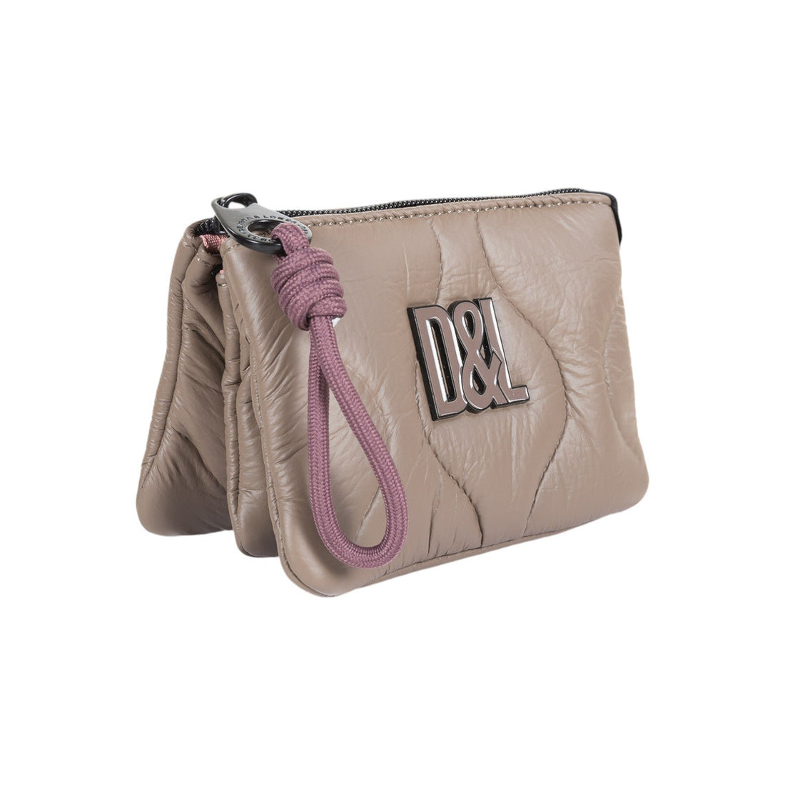 Monedero triple Devota & Lomba Lack Taupe - KimondoShop