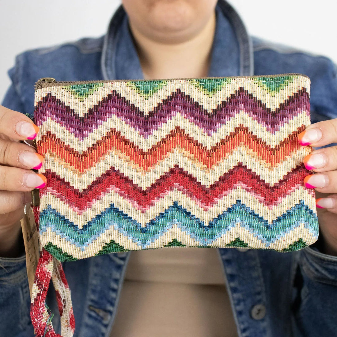 Neceser pequeño La Matilda Print Zig Zag - KimondoShop