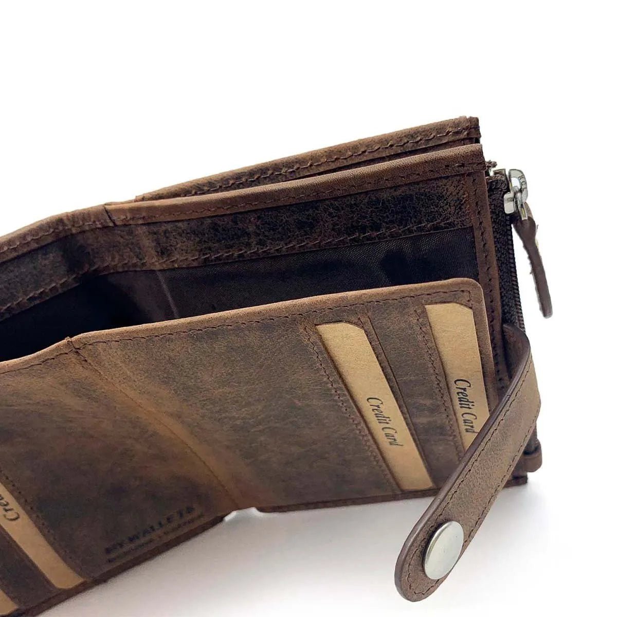 Tarjetero con broche MyWallets Rustic - KimondoShop